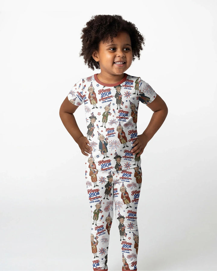 Zweiteiliges, kurzärmliges Pyjama-Set mit Marienkäfern