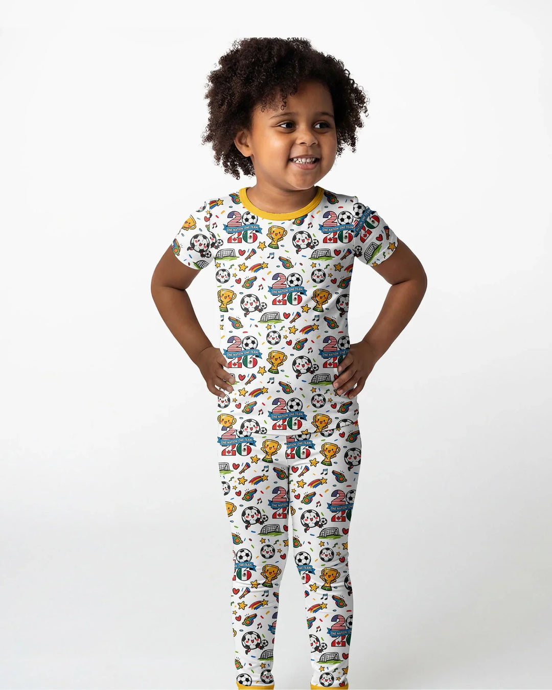 Zweiteiliges, kurzärmliges Pyjama-Set mit Marienkäfern
