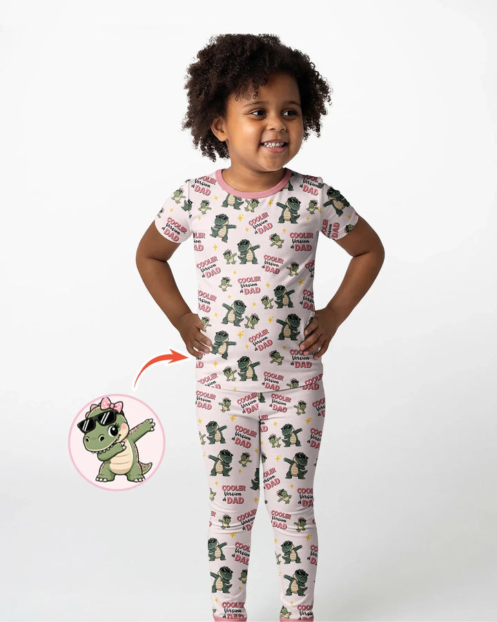 Zweiteiliges, kurzärmliges Pyjama-Set mit Marienkäfern