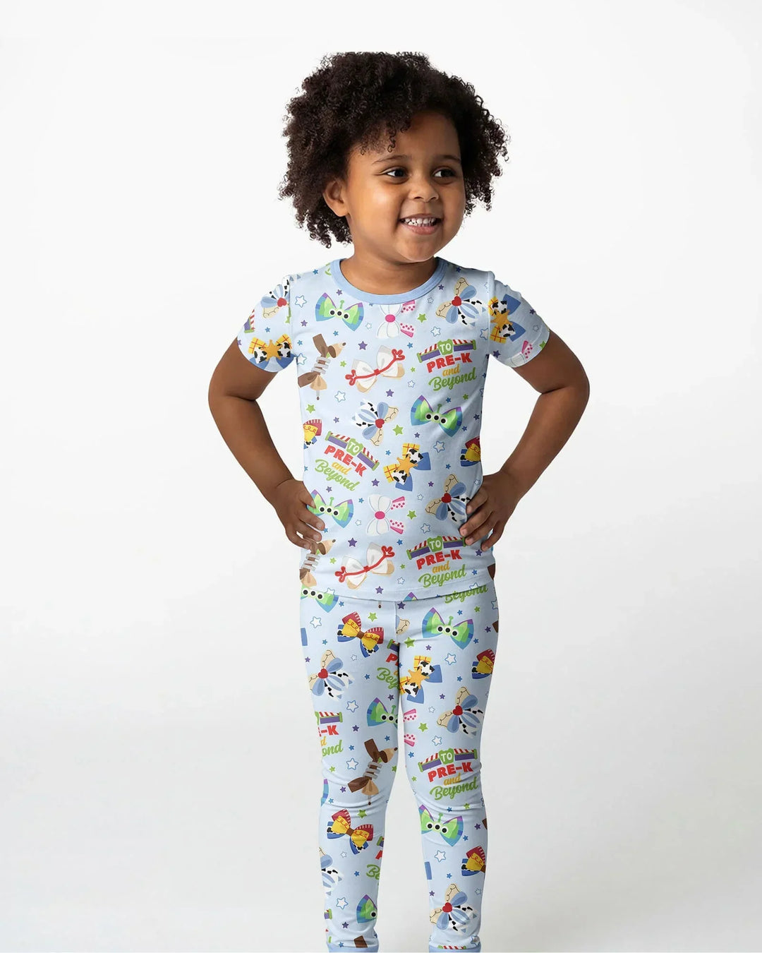 Zweiteiliges, kurzärmliges Pyjama-Set mit Marienkäfern