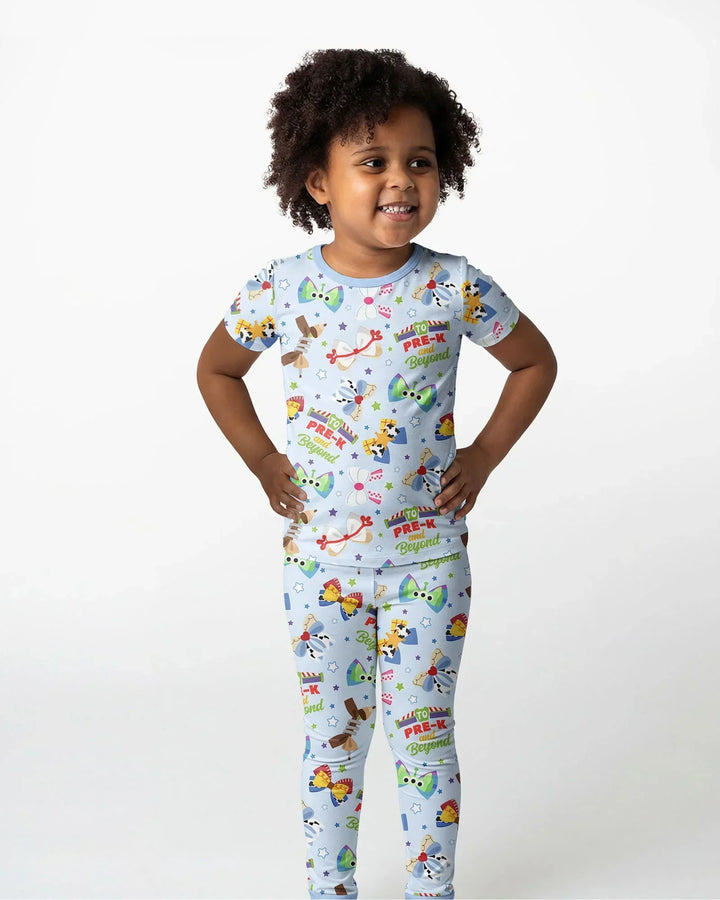 Zweiteiliges, kurzärmliges Pyjama-Set mit Marienkäfern