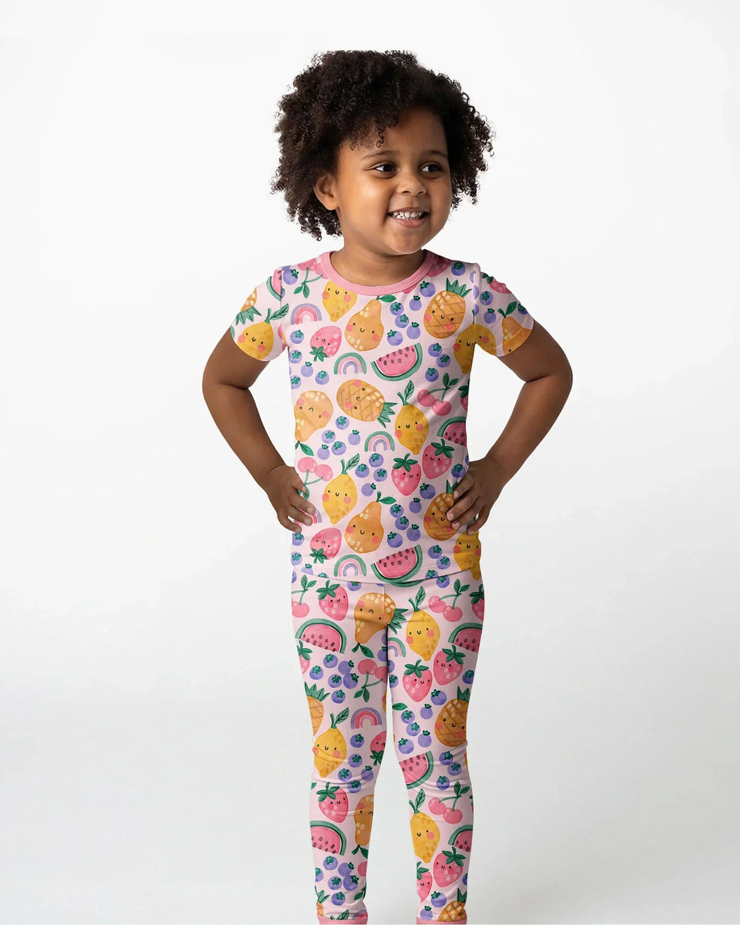 Zweiteiliges, kurzärmliges Pyjama-Set mit Marienkäfern