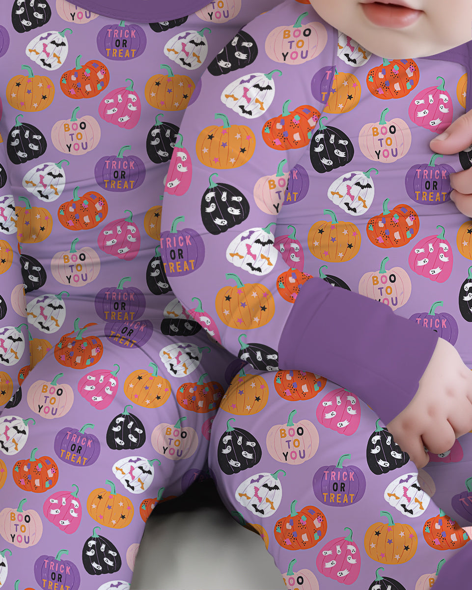 Boo Pumpkin Season Bamboo Convertible Zippy