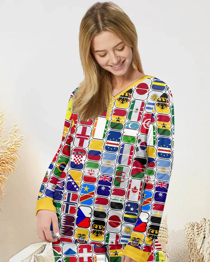 Vorlage Bambus Damen Pyjama Set