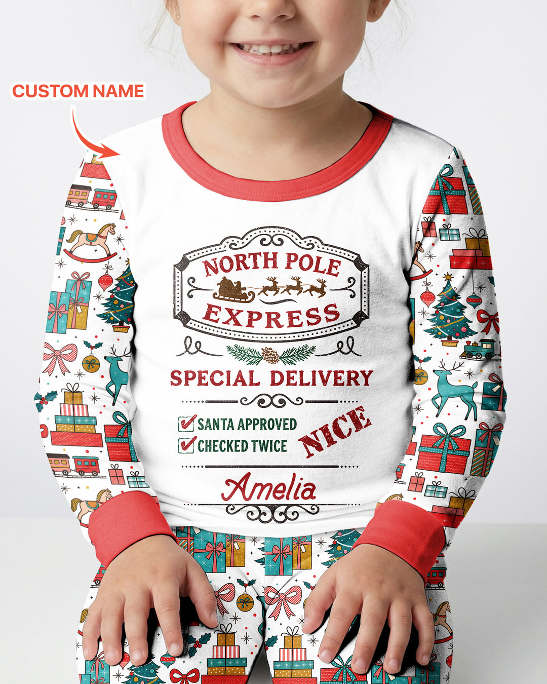 Santa’s Special Delivery Bamboo Two Piece Long Sleeve Pajama Set