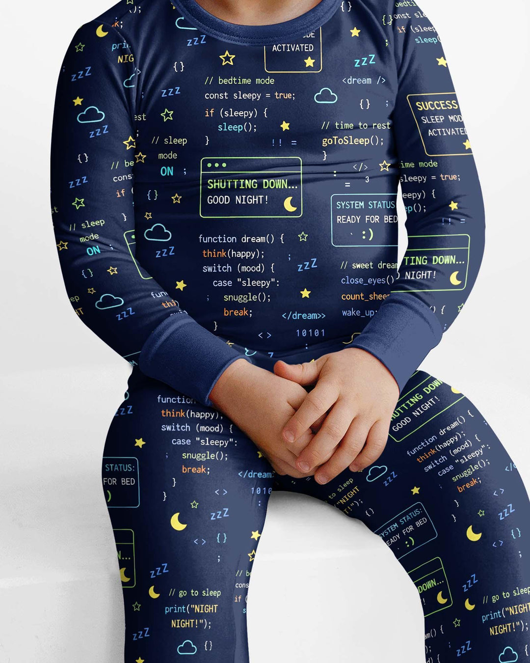 It Techy Job Matching Dad and Son Bamboo Two Piece Long Sleeve Pajama Set