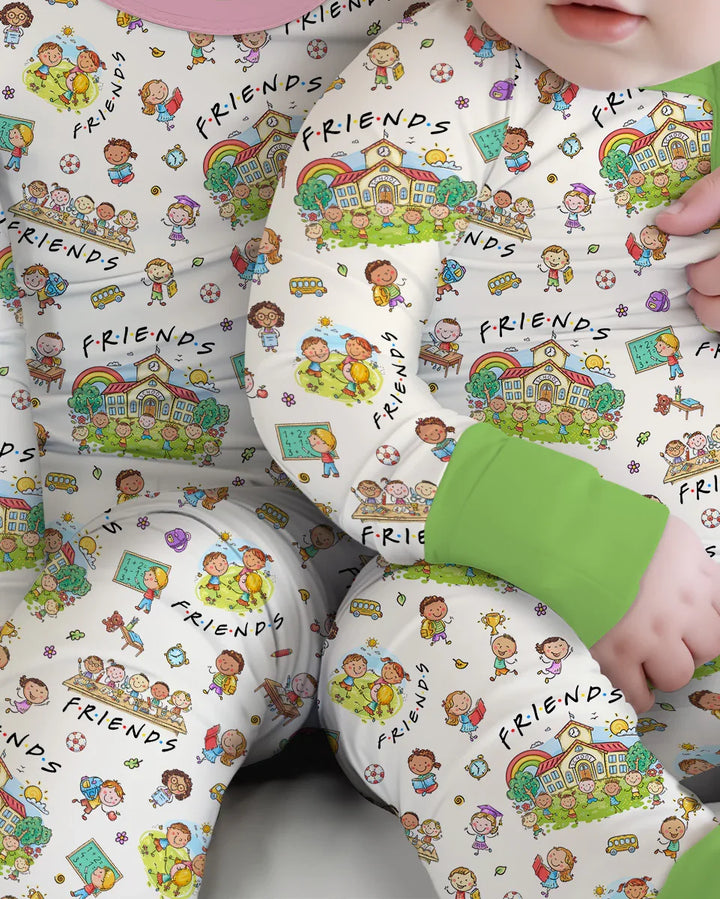 Gerippte Babykleidung mit individuellem Foto - Weich &amp; Skizzenhaft