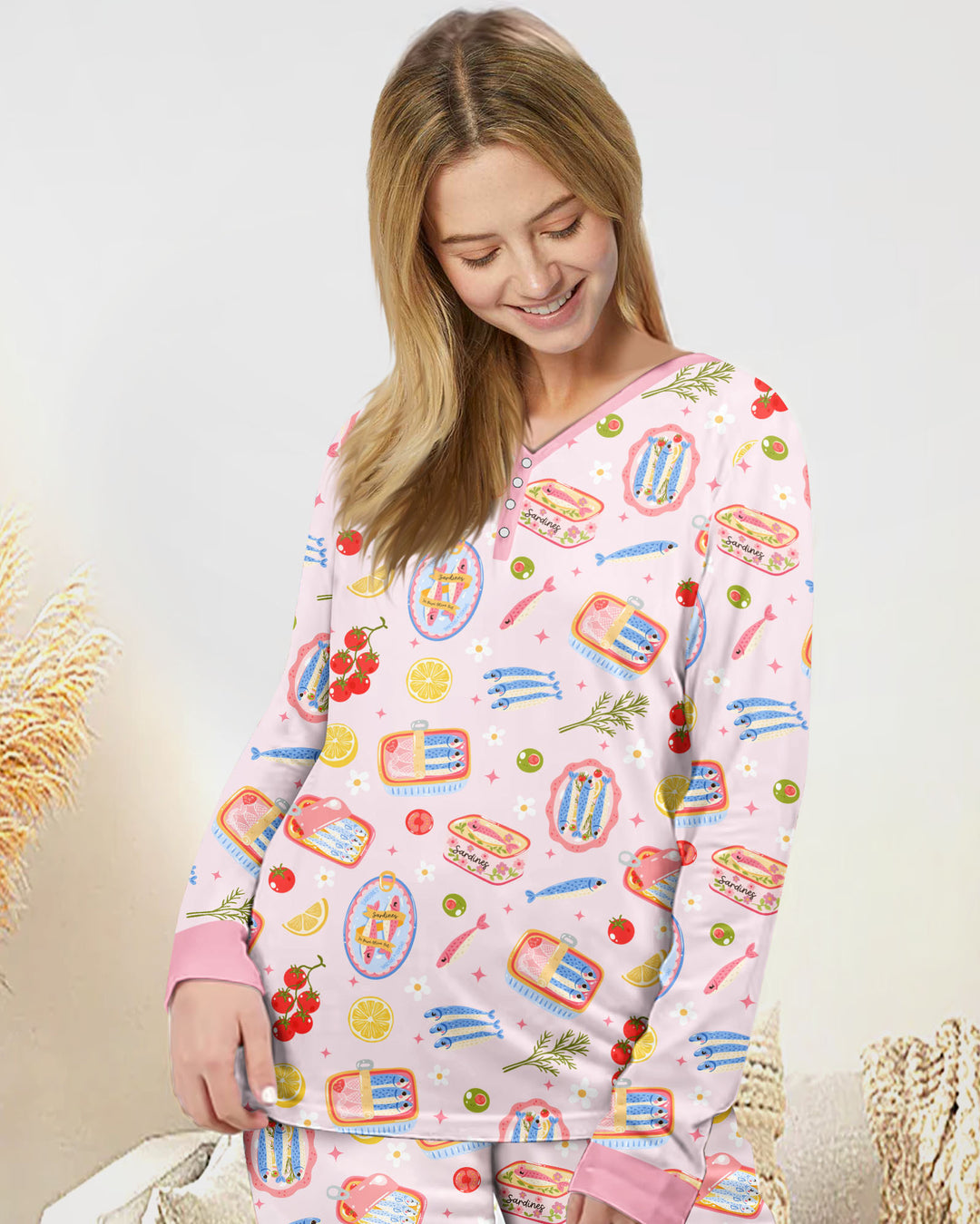 Vorlage Bambus Damen Pyjama Set