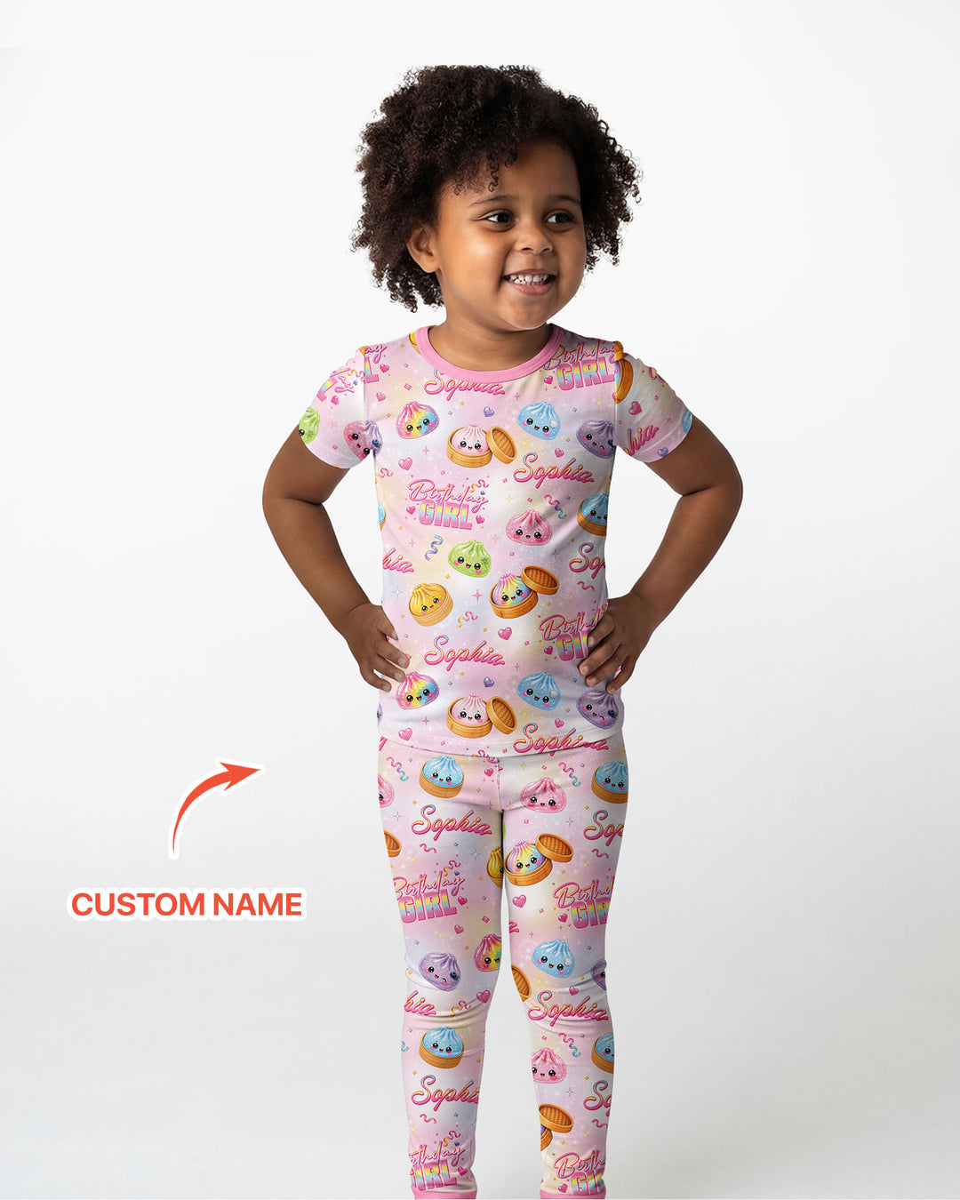 Zweiteiliges, kurzärmliges Pyjama-Set mit Marienkäfern