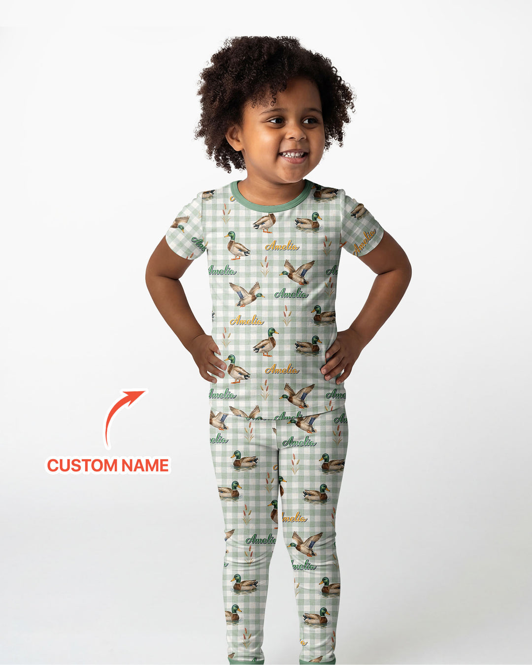 Zweiteiliges, kurzärmliges Pyjama-Set mit Marienkäfern