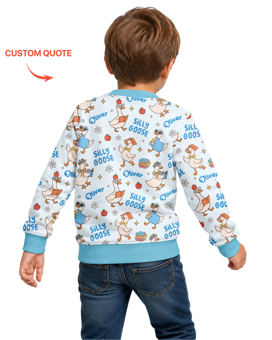 Custom Template Bambus-Rundhals-Sweatshirt