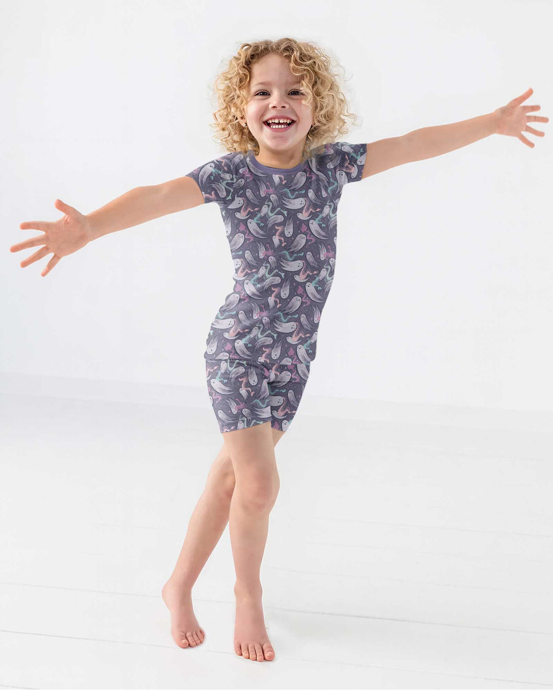 Whimsical Spirits Bamboo Two Piece Short Sleeve Shorts Pajama Set
