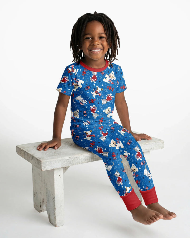 Zweiteiliges, kurzärmliges Pyjama-Set mit Marienkäfern