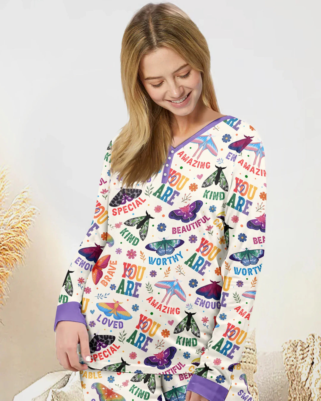 Vorlage Bambus Damen Pyjama Set