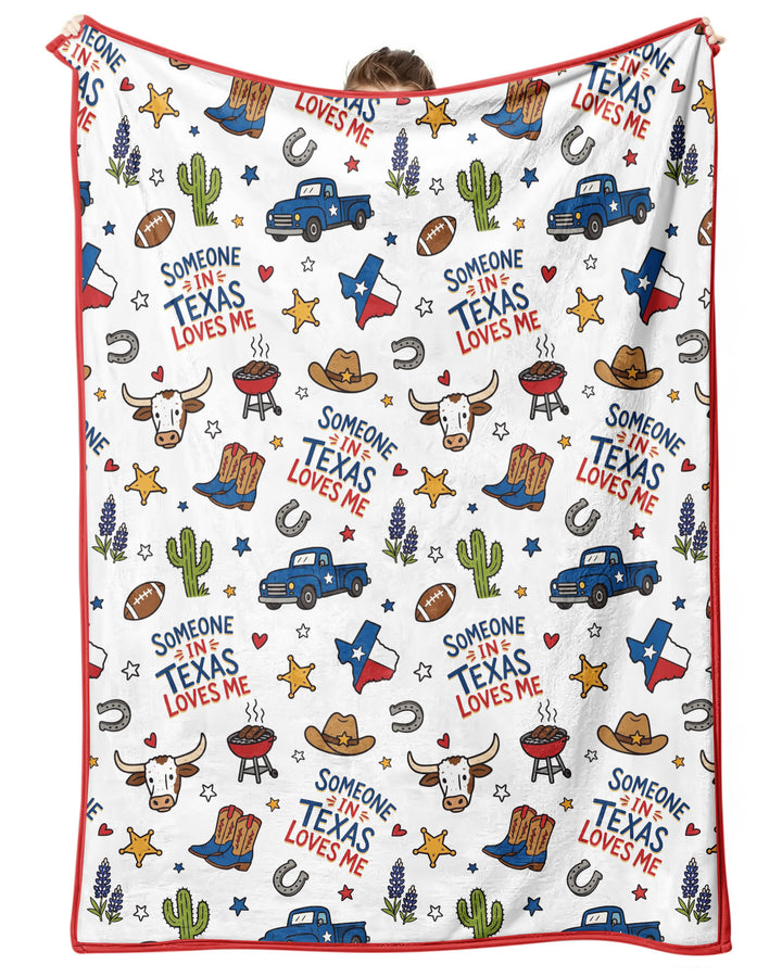 Someone in Texas Loves Me Bamboo Blanket