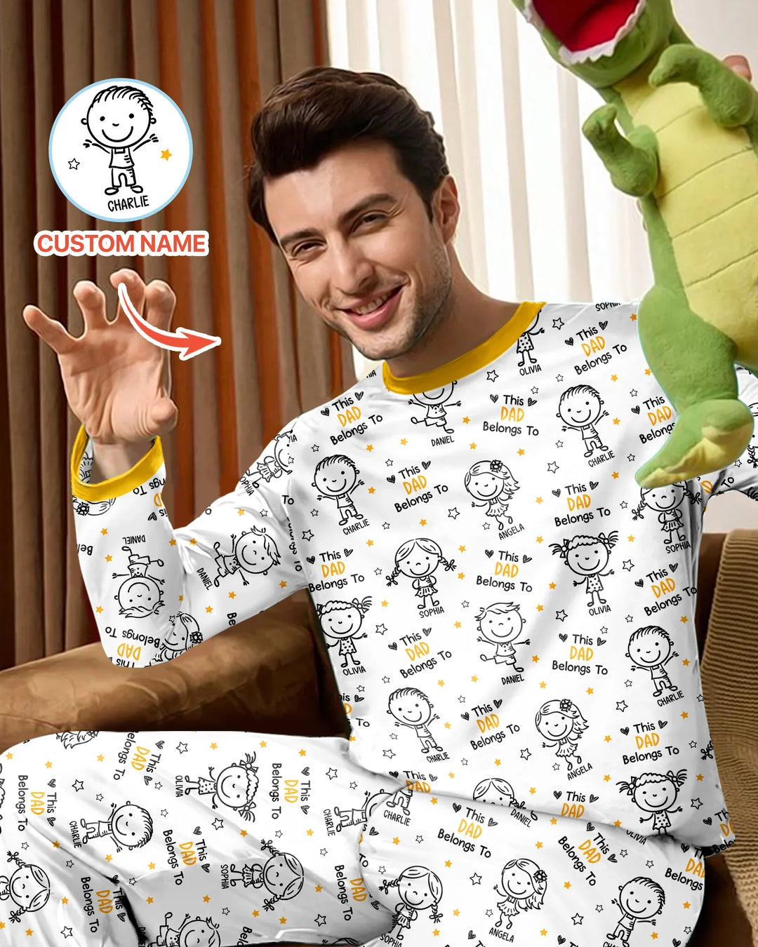 Vorlage Benutzerdefiniertes Herren-Pyjama-Set