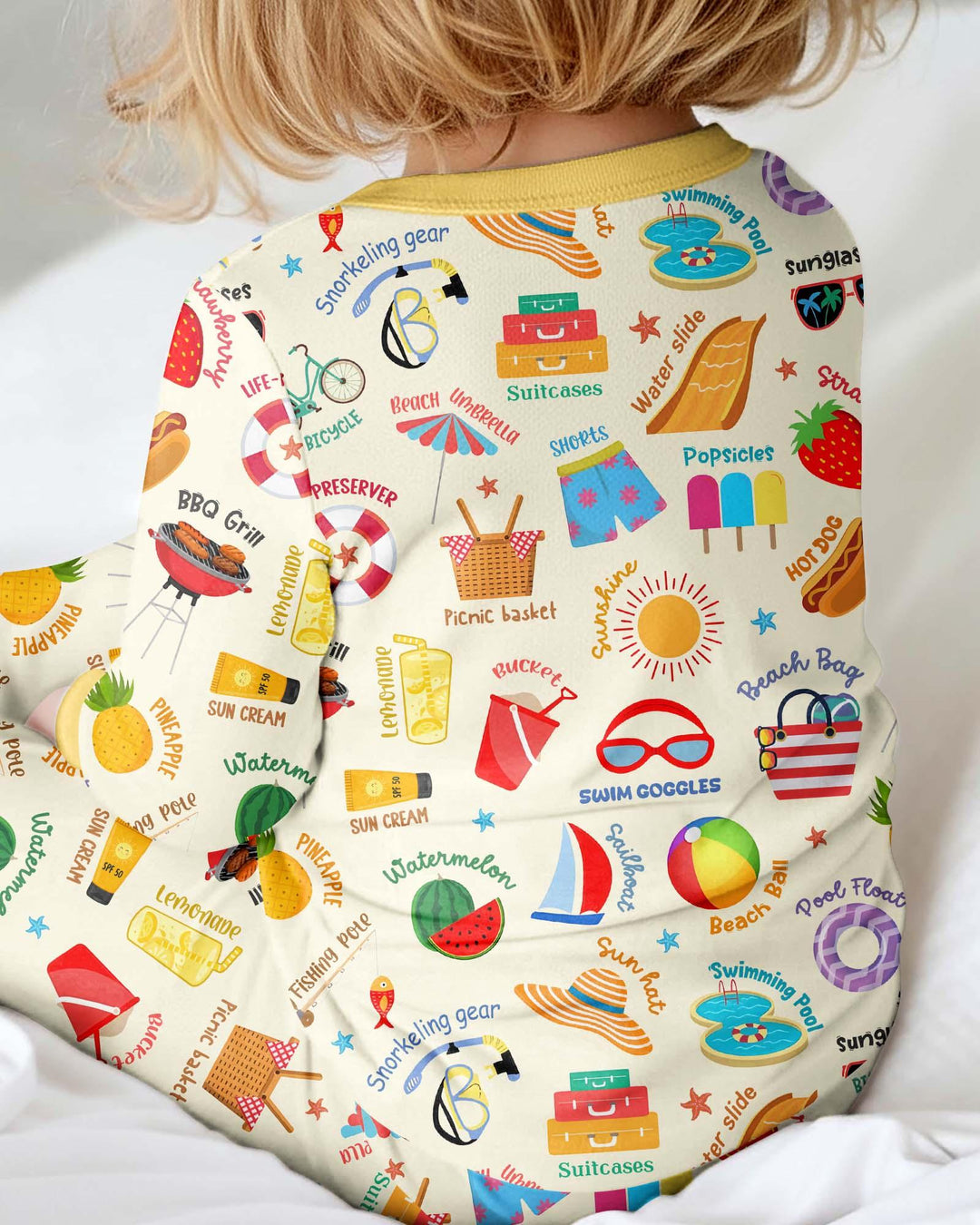 Gerippte Babykleidung mit individuellem Foto - Weich &amp; Skizzenhaft