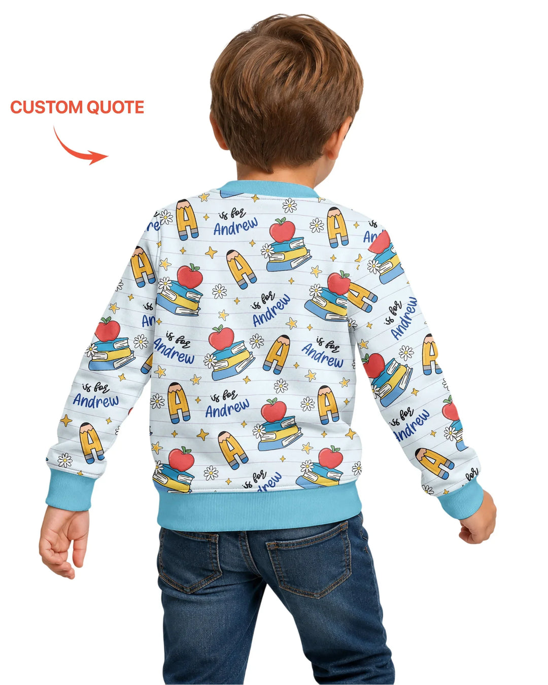 Custom Template Bambus-Rundhals-Sweatshirt