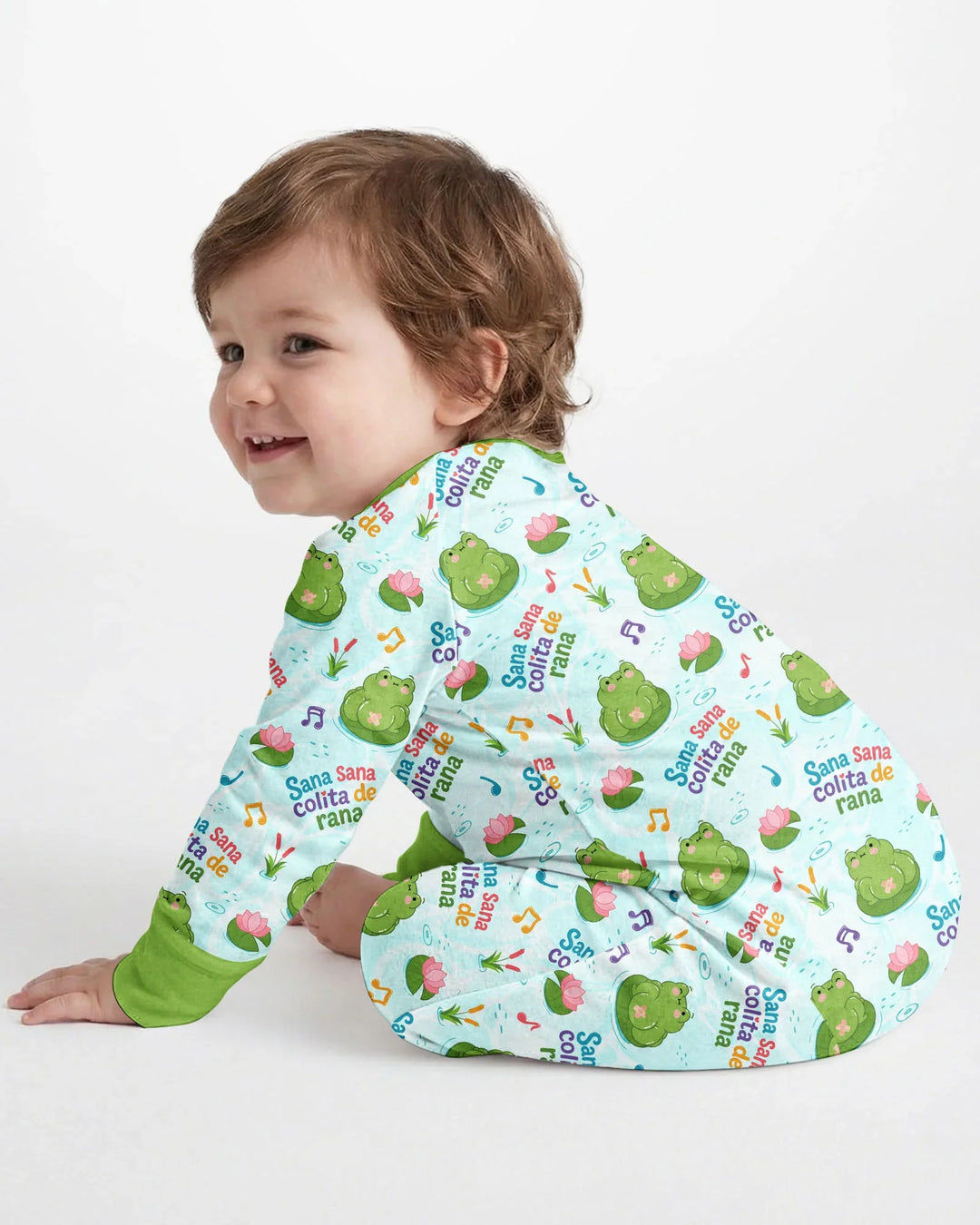 Gerippte Babykleidung mit individuellem Foto - Weich &amp; Skizzenhaft