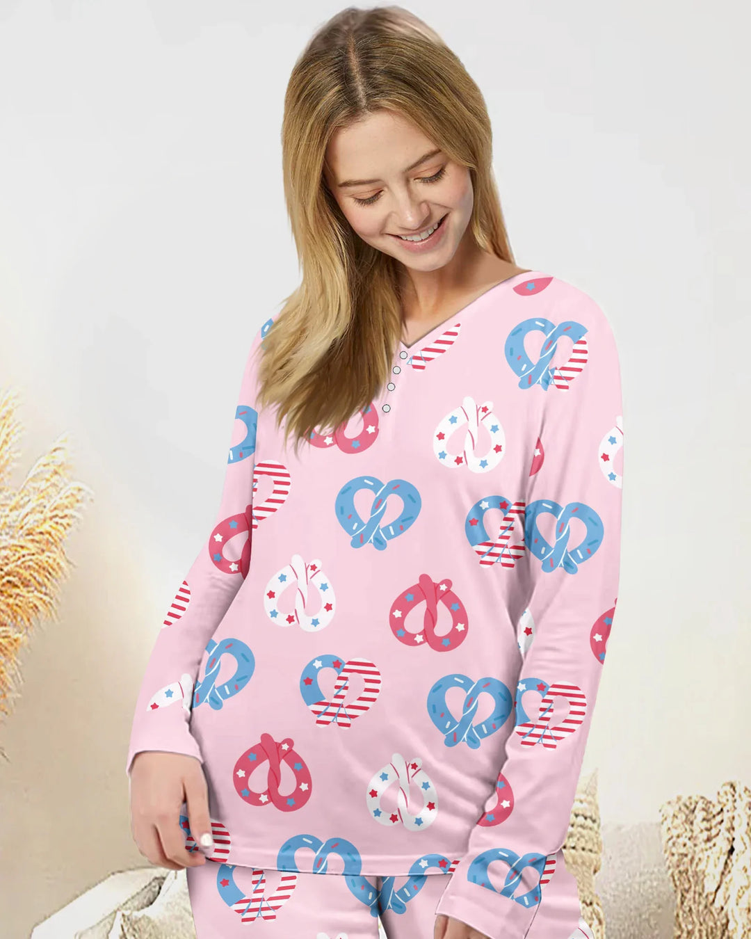 Vorlage Bambus Damen Pyjama Set