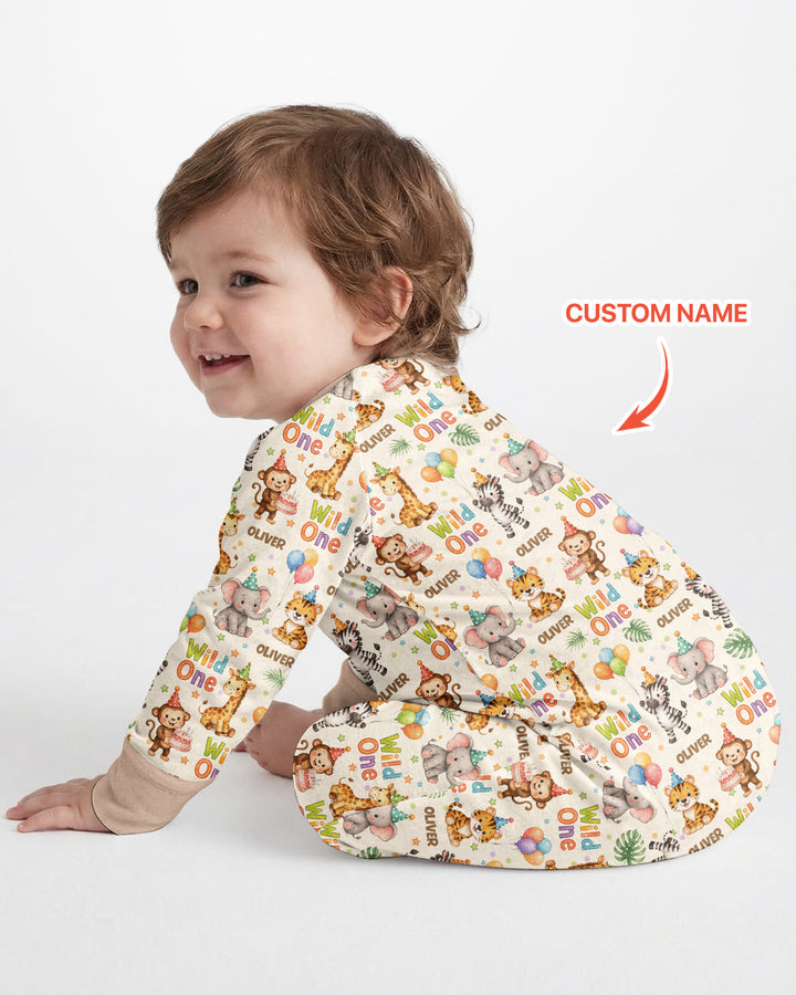 Gerippte Babykleidung mit individuellem Foto - Weich &amp; Skizzenhaft