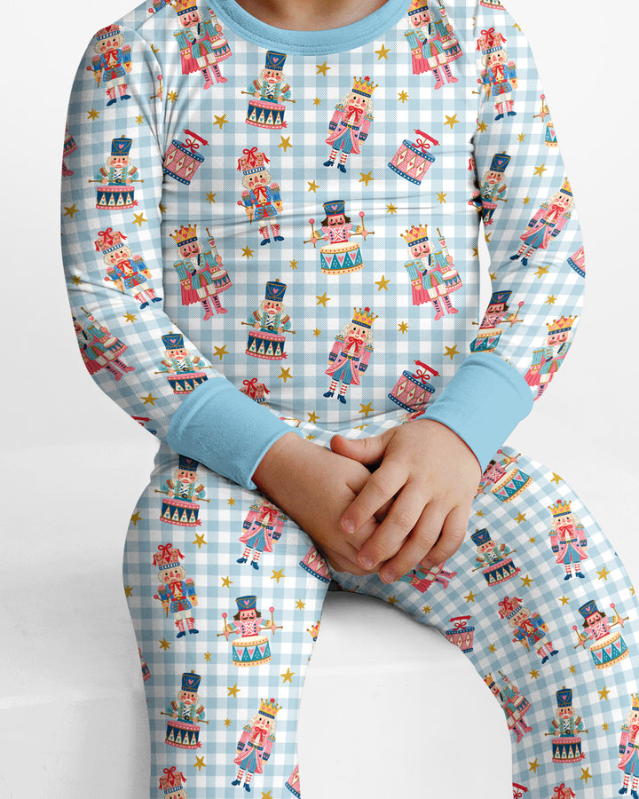Whimsical Nutcracker Bamboo Two Piece Long Sleeve Pajama Set