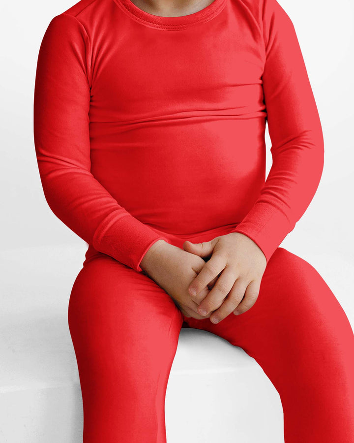 Crimson Bamboo Two Piece Pajama Set