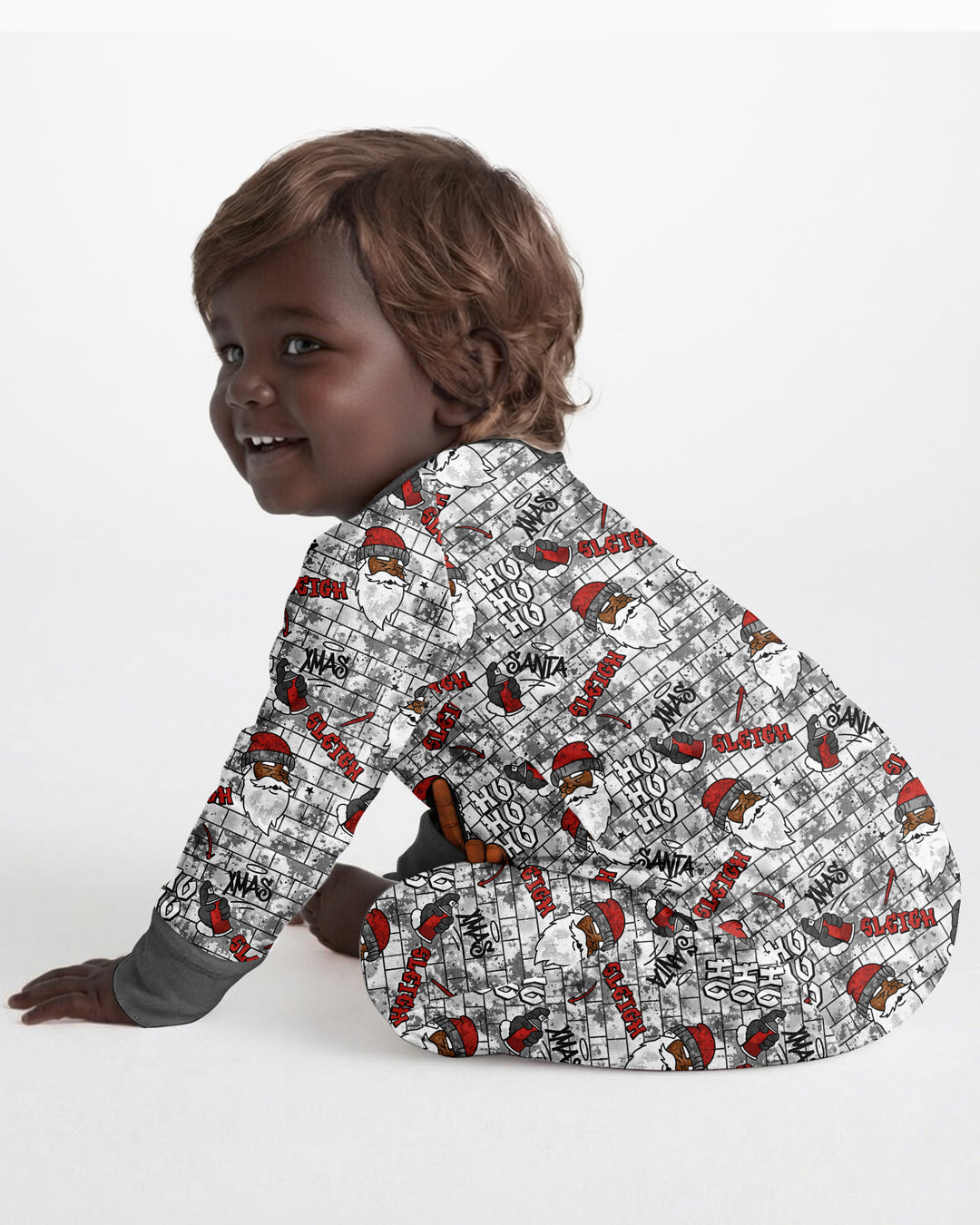 Santa Swag Christmas Bamboo Convertible Zippy