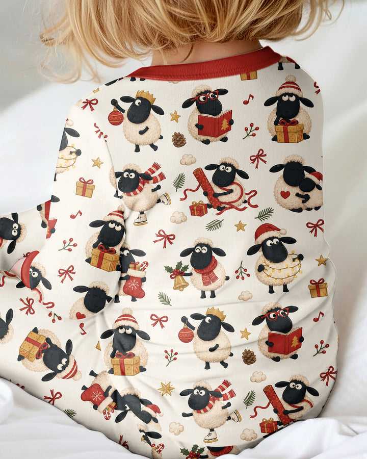 Festive Holiday Sheep Bamboo Convertible Zippy