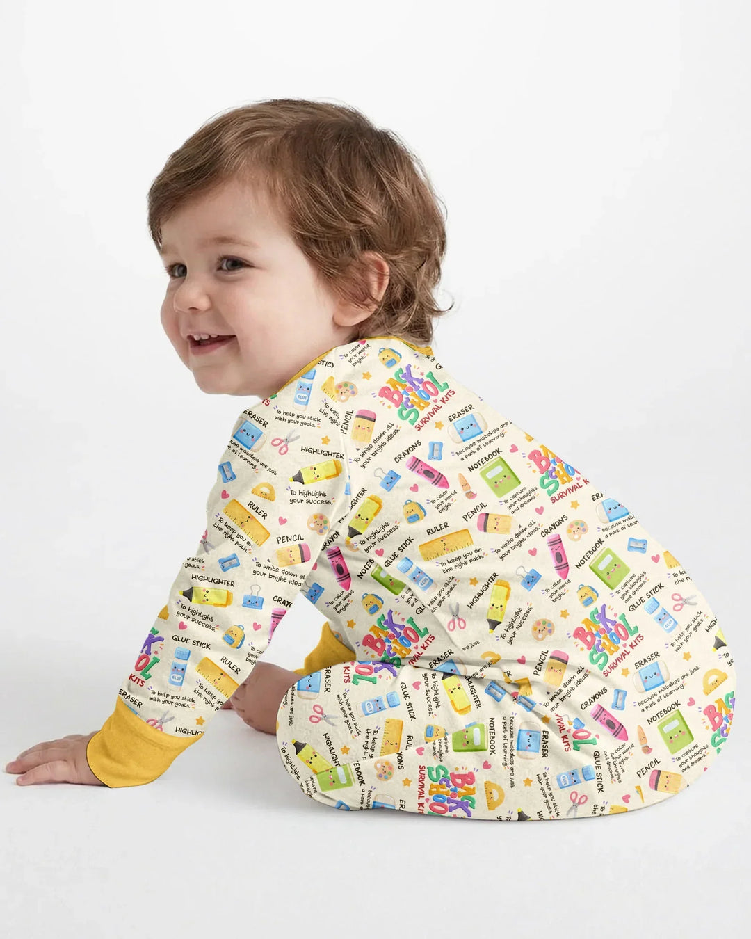 Gerippte Babykleidung mit individuellem Foto - Weich &amp; Skizzenhaft