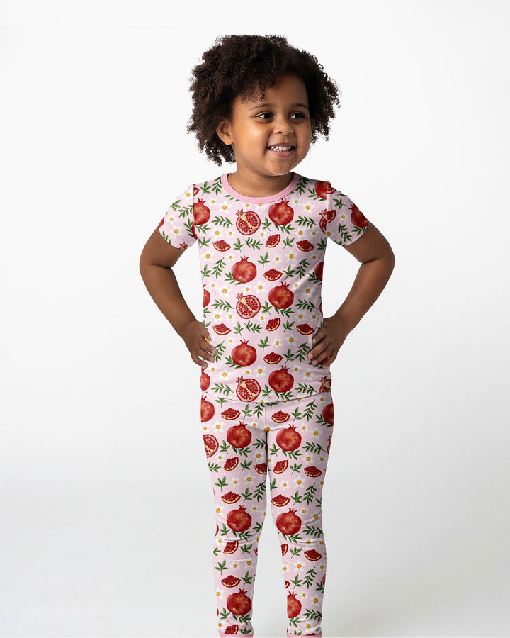 Zweiteiliges, kurzärmliges Pyjama-Set mit Marienkäfern