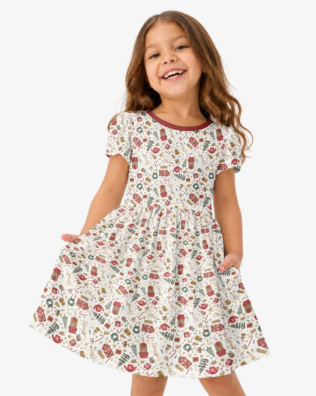 Magical Christmas Story Bamboo Twirl Dress