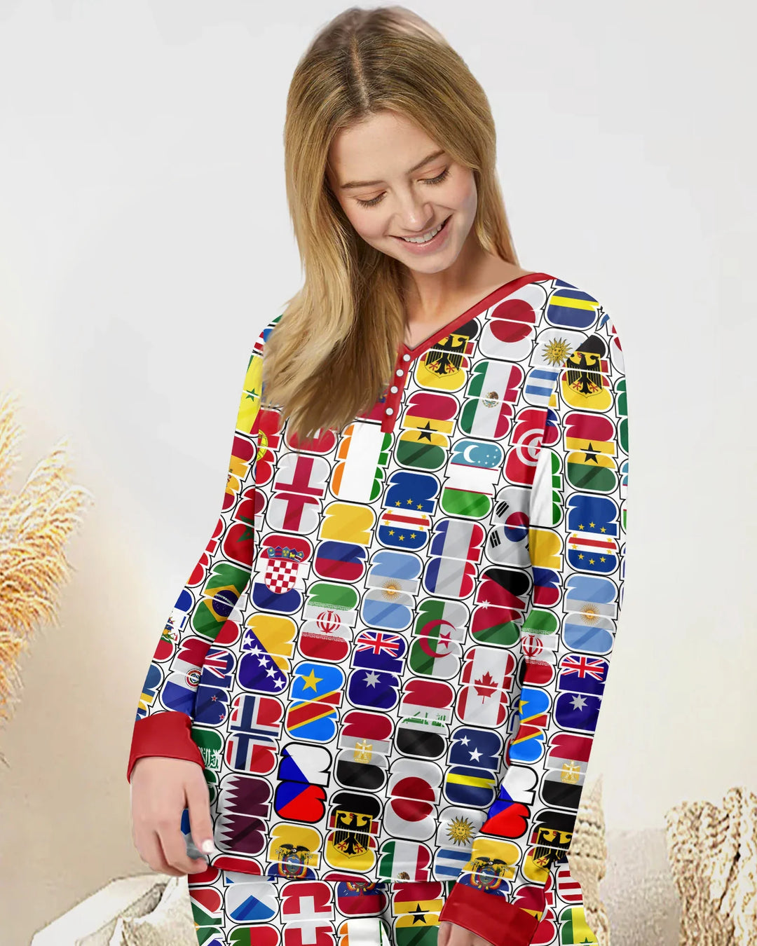 Vorlage Bambus Damen Pyjama Set