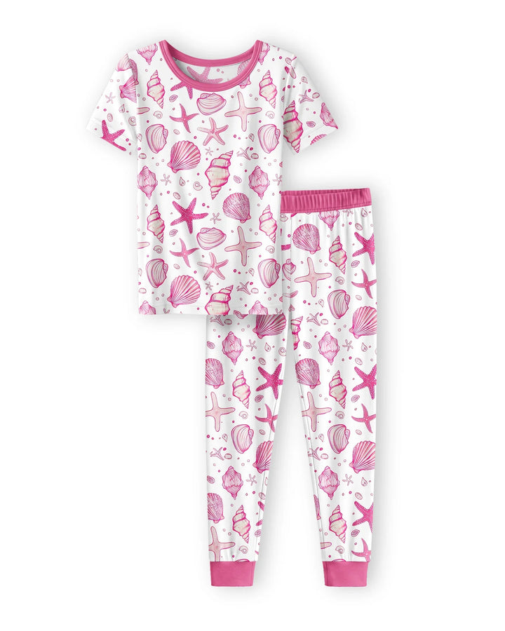 Zweiteiliges, kurzärmliges Pyjama-Set mit Marienkäfern