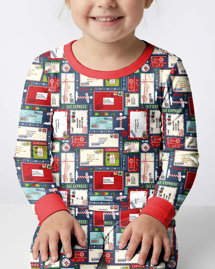 Dear Santa Bamboo Two Piece Long Sleeve Pajama Set