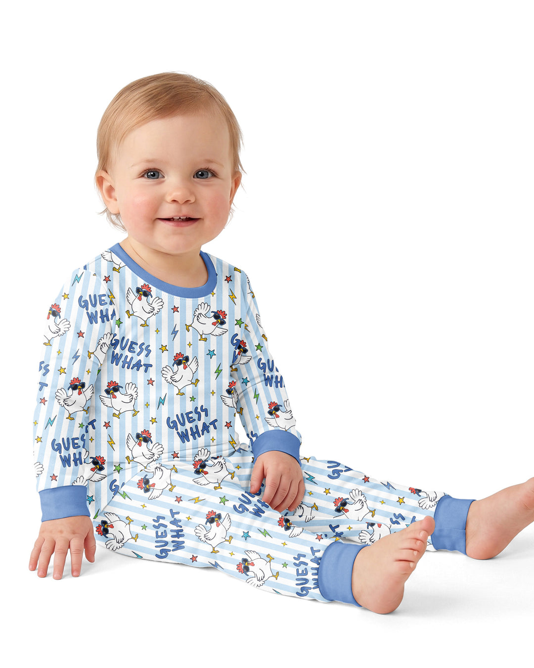 Guess What? Chicken Butt! Bamboo Two Piece Long Sleeve Pajama Set