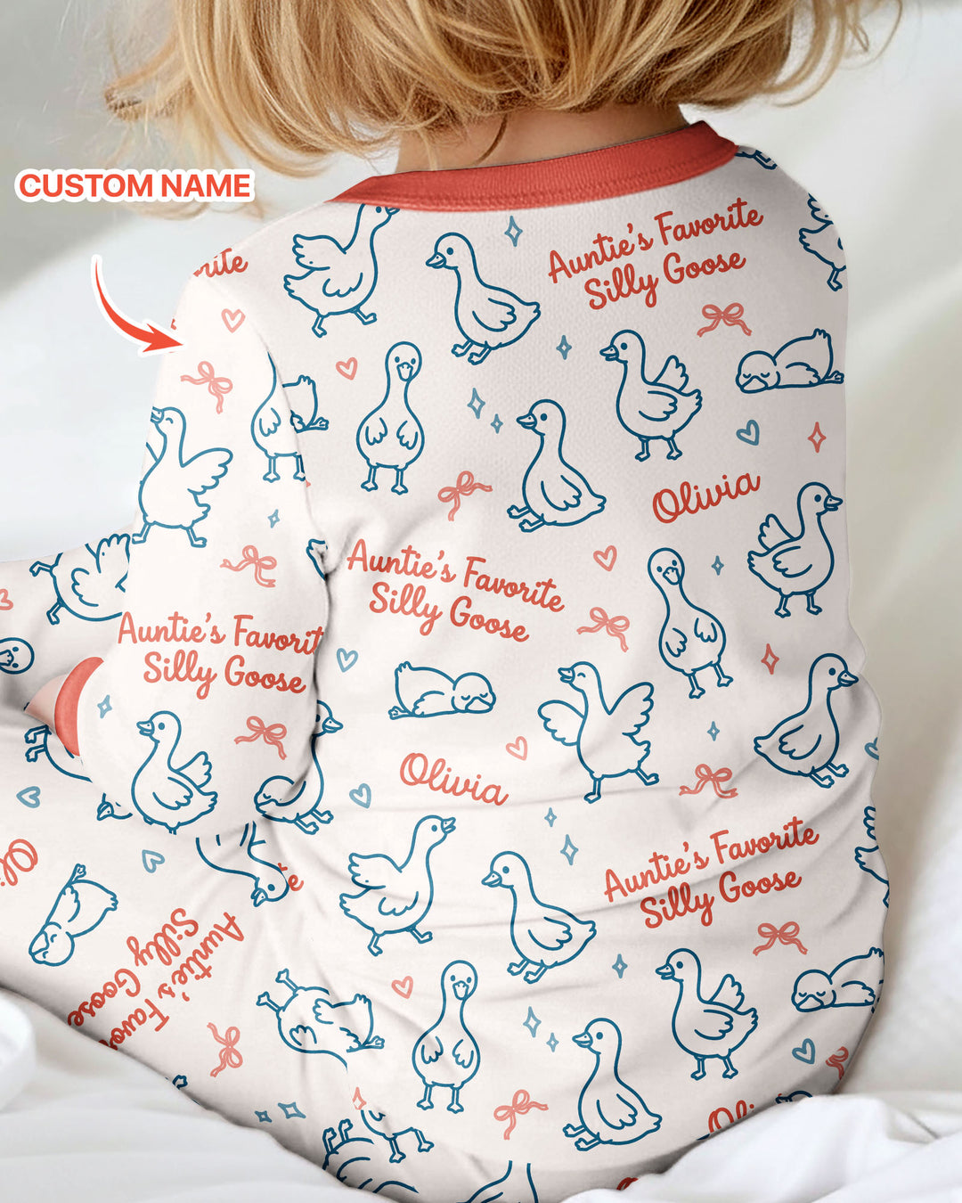 Custom Name Auntie's Favorite Silly Goose Bamboo Convertible Zippy
