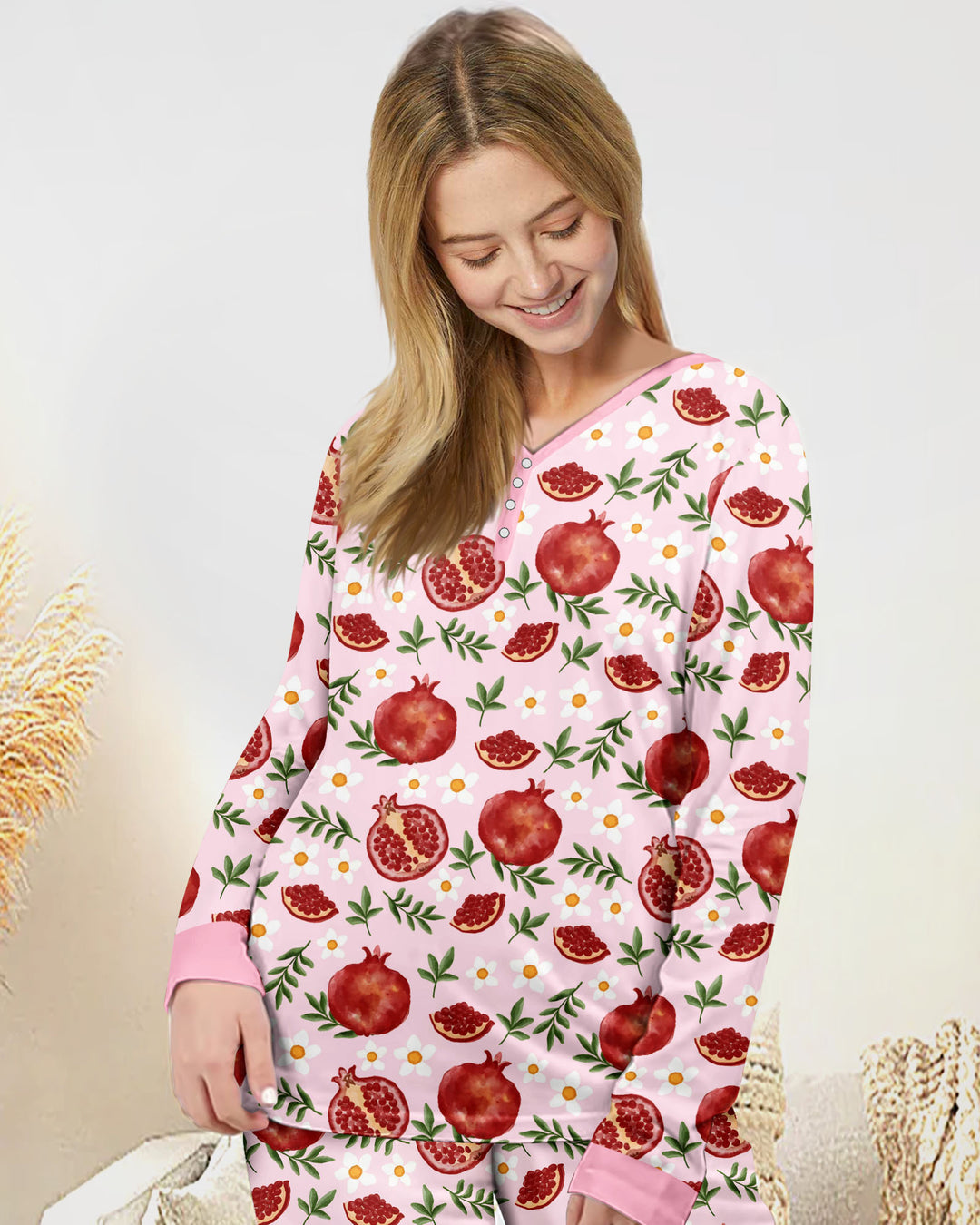 Vorlage Bambus Damen Pyjama Set