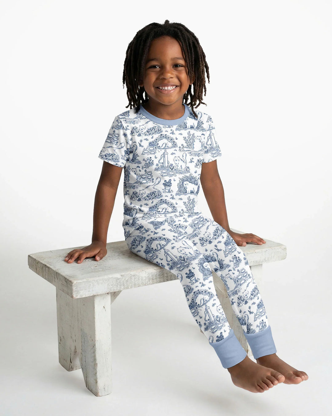 Zweiteiliges, kurzärmliges Pyjama-Set mit Marienkäfern