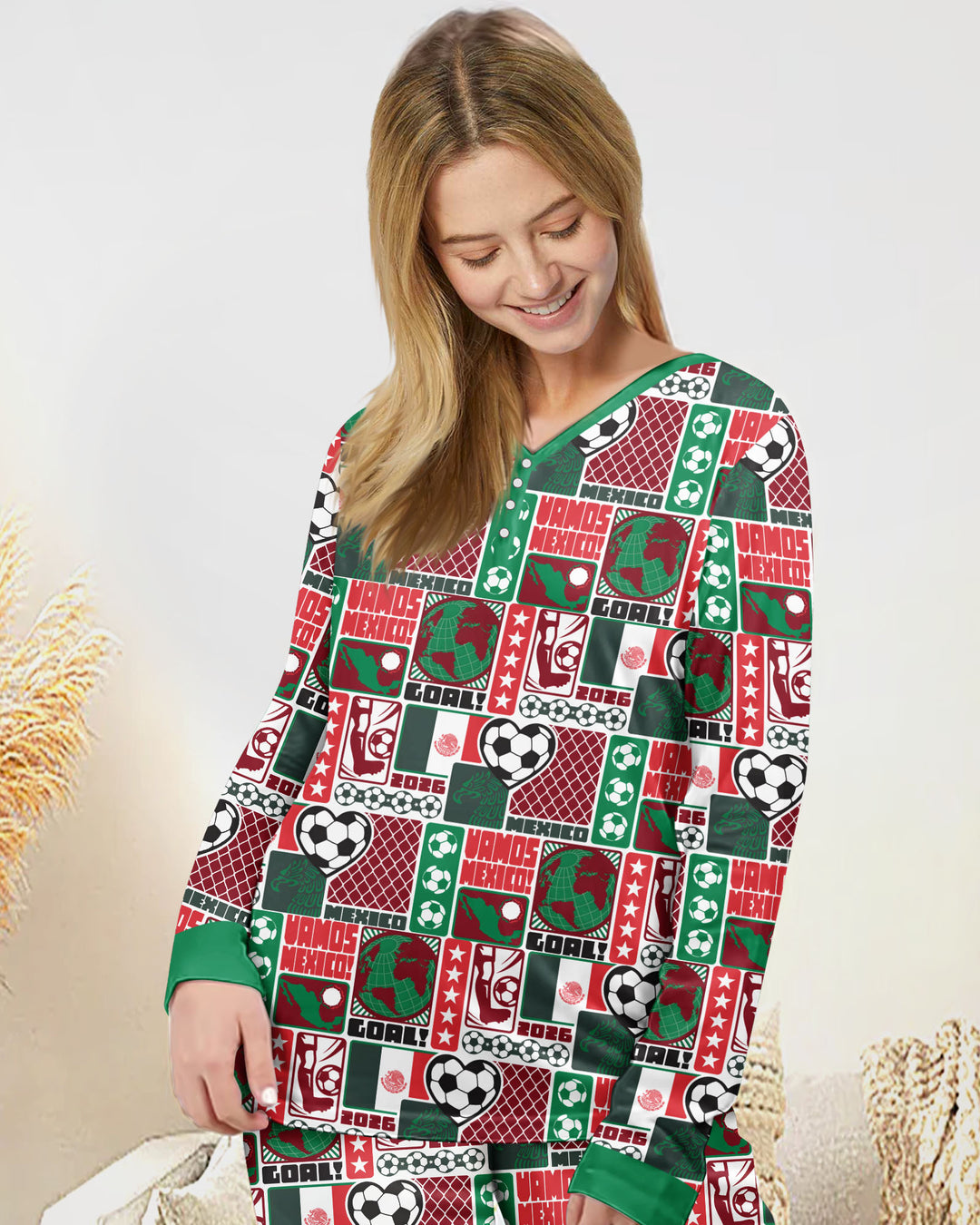Vorlage Bambus Damen Pyjama Set