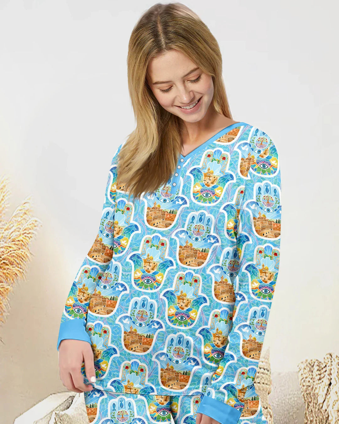 Vorlage Bambus Damen Pyjama Set