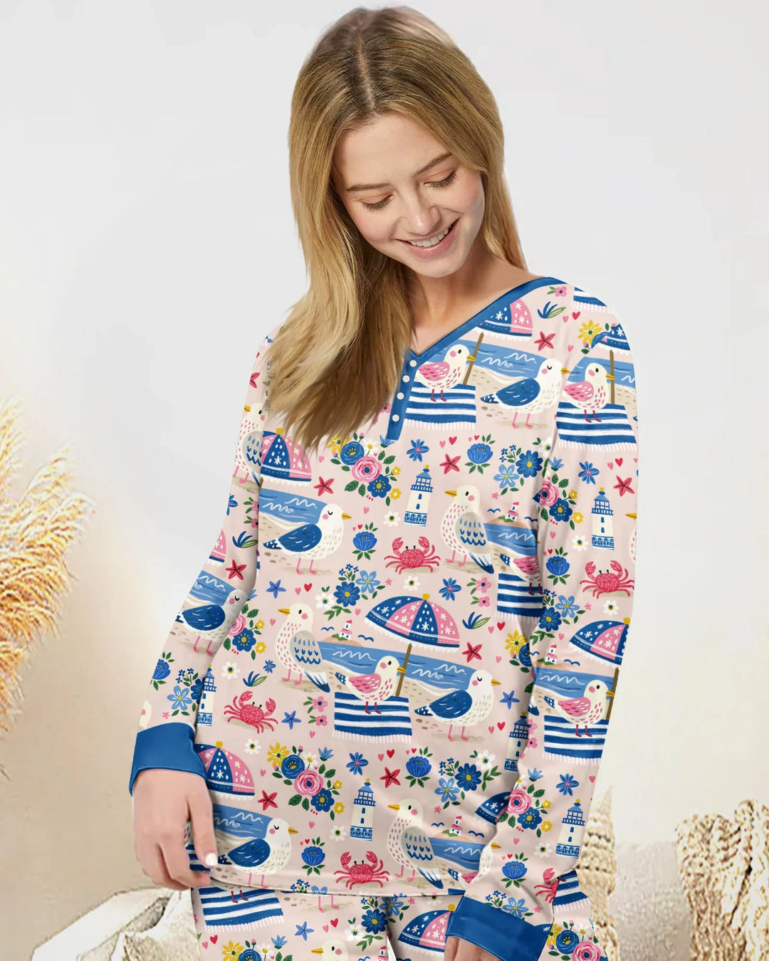 Vorlage Bambus Damen Pyjama Set