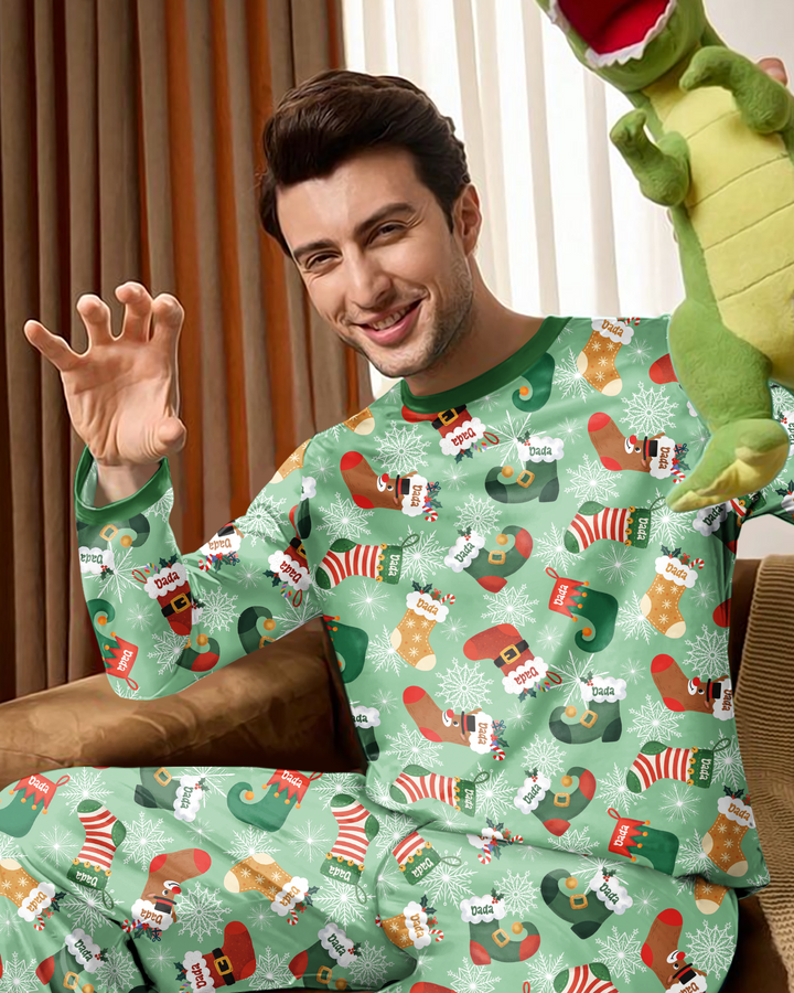 Christmas Crew Family Matching  Bamboo Men's Pajama Set