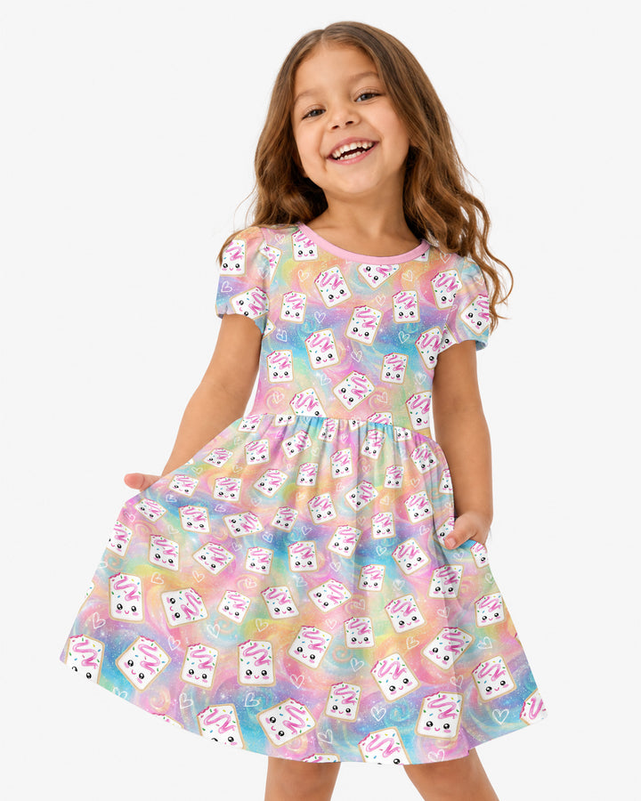 Kawaii Sprinkle Pastry Bamboo Twirl Dress