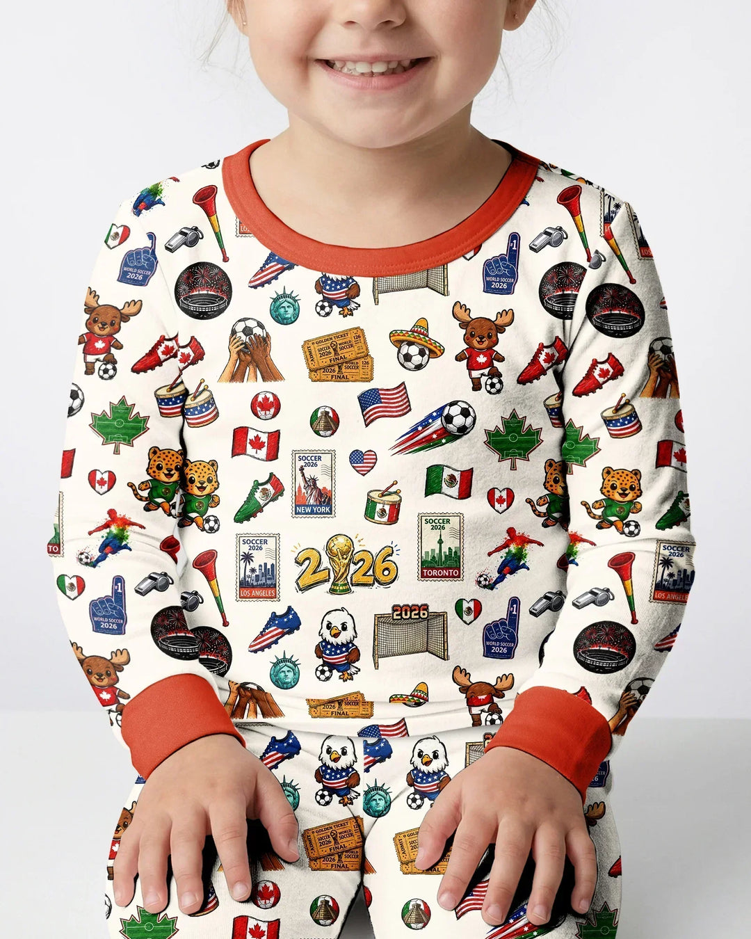 Zweiteiliges, kurzärmliges Pyjama-Set mit Marienkäfern