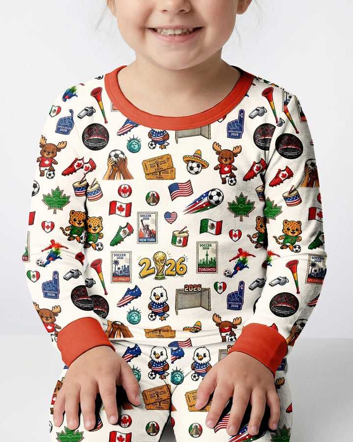 Zweiteiliges, kurzärmliges Pyjama-Set mit Marienkäfern