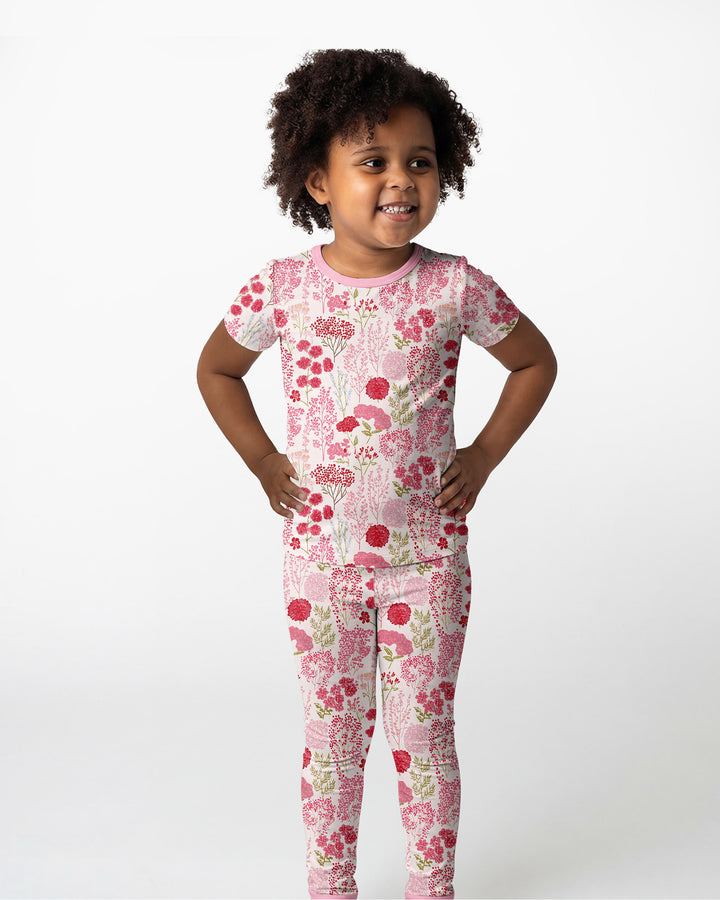 Zweiteiliges, kurzärmliges Pyjama-Set mit Marienkäfern