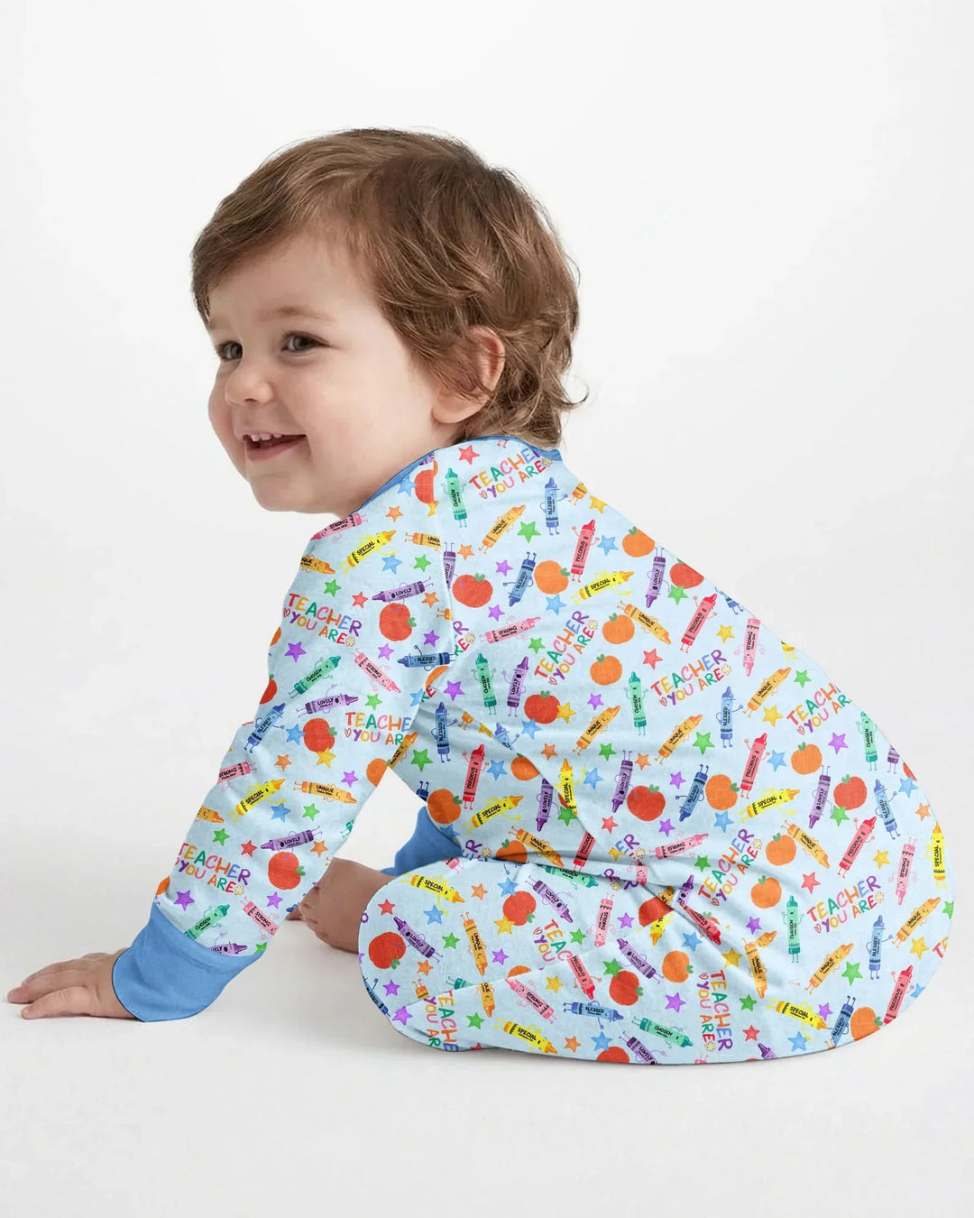 Gerippte Babykleidung mit individuellem Foto - Weich &amp; Skizzenhaft