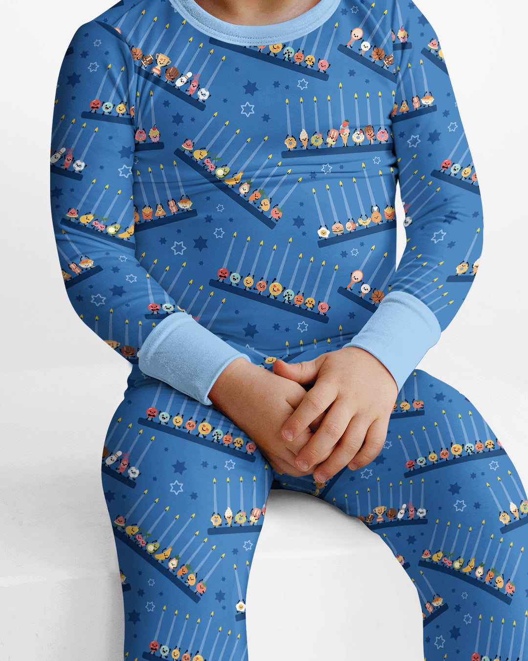 Hanukkah Cozy Night Bamboo Two Piece Long Sleeve Pajama Set