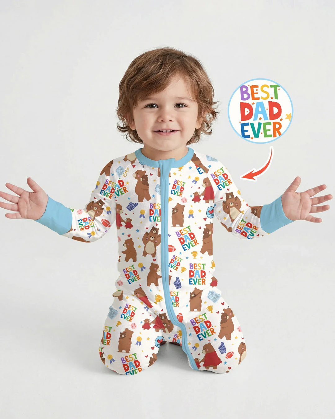 Gerippte Babykleidung mit individuellem Foto - Weich &amp; Skizzenhaft